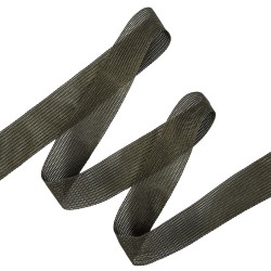 Окантовочная лента-бейка, цвет Тёмно-Серый 22мм (на отрез)  в Рязани
