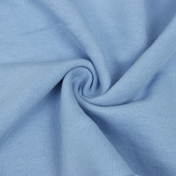 Ткань Футер 3-х нитка, Петля, цвет Светло-Голубой (на отрез)  в Рязани