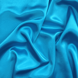 *Ткань Атлас-сатин, цвет Голубой (на отрез)  в Рязани