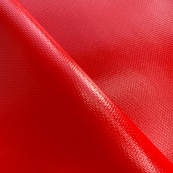 Тентовый материал ПВХ 600 гр/м2 плотная, Красный (Ширина 150см), на отрез  в Рязани, 600 г/м2, 1189 руб