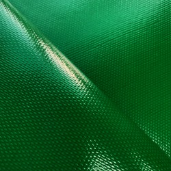 Ткань ПВХ 600 гр/м2 плотная, Зелёный (Ширина 150см), на отрез  в Рязани