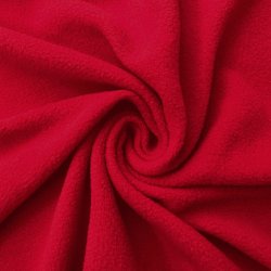 Флис Односторонний 130 гр/м2, цвет Красный (на отрез)  в Рязани