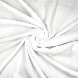 Флис Односторонний 130 гр/м2, цвет Белый (на отрез)  в Рязани