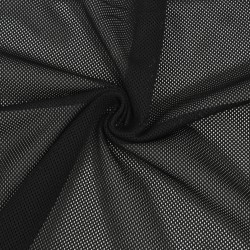 Трикотажная Сетка 75 г/м2, цвет Черный (на отрез)  в Рязани