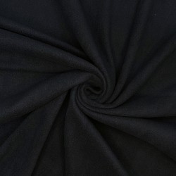 Ткань Флис Односторонний 130 гр/м2, цвет Черный (на отрез)  в Рязани