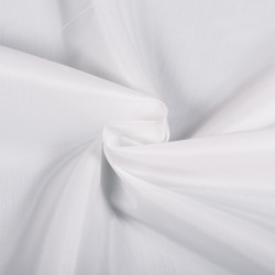 Ткань подкладочная Таффета 190Т, цвет Белый (на отрез)  в Рязани