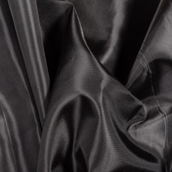 Ткань подкладочная Таффета 190Т, цвет Черный (на отрез)  в Рязани