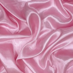 Ткань Атлас-сатин, цвет Розовый (на отрез)  в Рязани