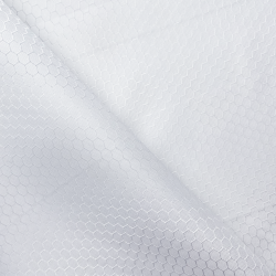 Ткань Оксфорд 300D PU Рип-Стоп СОТЫ, цвет Белый (на отрез)  в Рязани
