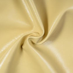 Ткань Дерматин (Кожзам) для мебели, цвет Кремовый (на отрез)  в Рязани