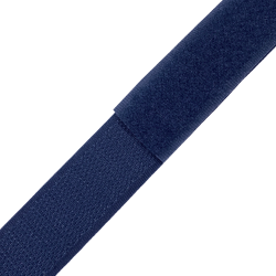 Контактная лента 25мм цвет Тёмно-Синий (Велькро-липучка), на отрез  в Рязани