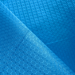 Ткань Оксфорд 300D PU Рип-Стоп СОТЫ, цвет Голубой (на отрез)  в Рязани