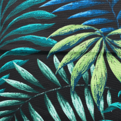 Интерьерная ткань Дак (DUCK), принт &quot;Тропические листья&quot; (на отрез)  в Рязани