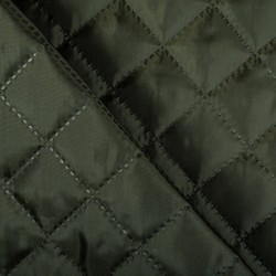 Стеганая подкладочная ткань с синтепоном (100гр/м2), цвет Хаки (на отрез)  в Рязани