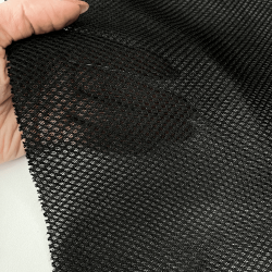 Сетка 3D трехслойная Air mesh 165 гр/м2, цвет Черный (на отрез)  в Рязани