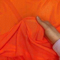 Трикотажная Сетка 75 г/м2, цвет Оранжевый (на отрез)  в Рязани