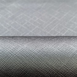 Ткань Блэкаут для штор светозатемняющая 100% &quot;Орнамент Серый&quot; (на отрез)  в Рязани