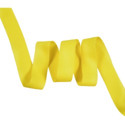 Окантовочная лента-бейка, цвет Жёлтый 22мм (на отрез)  в Рязани