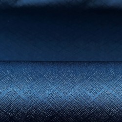 Ткань Блэкаут для штор светозатемняющая 100% &quot;Орнамент Синий&quot; (на отрез)  в Рязани