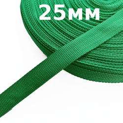 Лента-Стропа 25мм, цвет Зелёный (на отрез)  в Рязани
